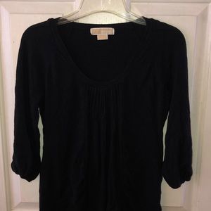 3/4 sleeve black Michael Kors top
